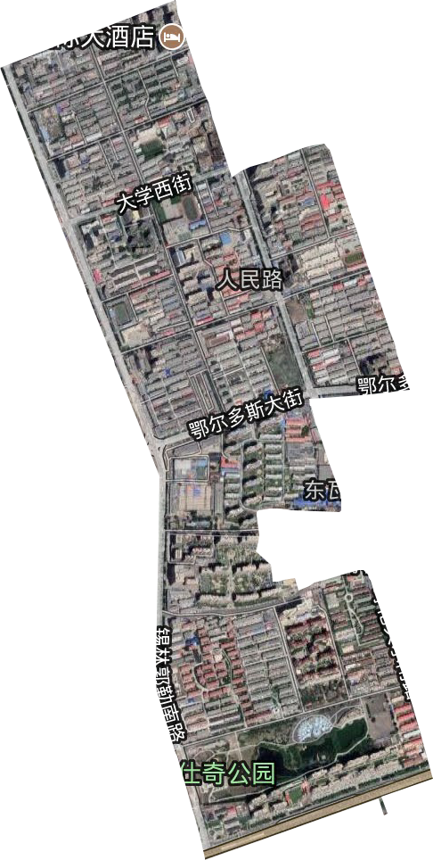 人民路街道卫星图