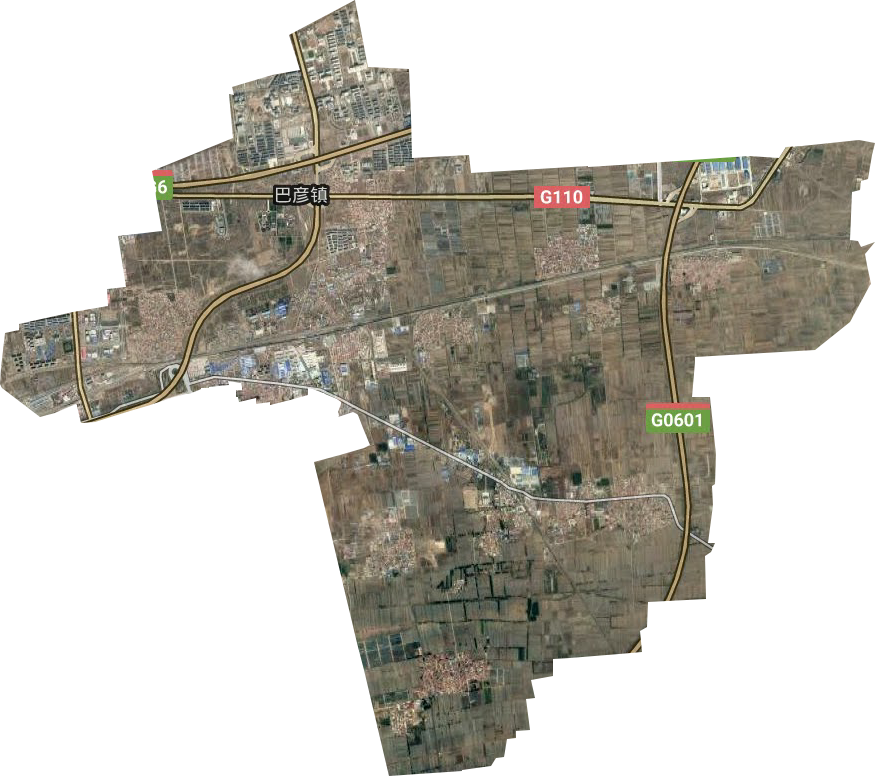 巴彦街道卫星图