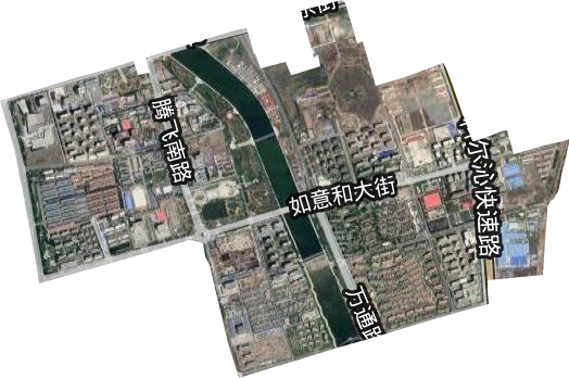 呼和浩特市如意开发区卫星图