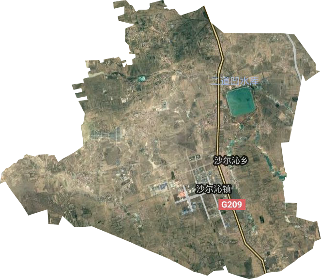沙尔沁镇卫星图