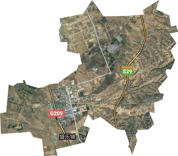 盛乐经济工业园区卫星图