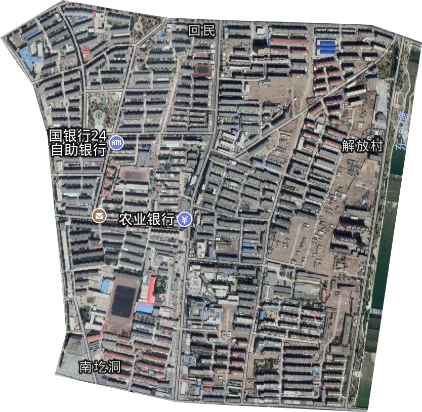 南圪洞街道卫星图