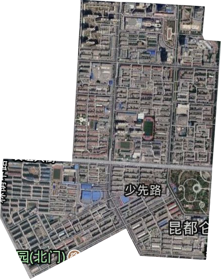 少先路街道卫星图