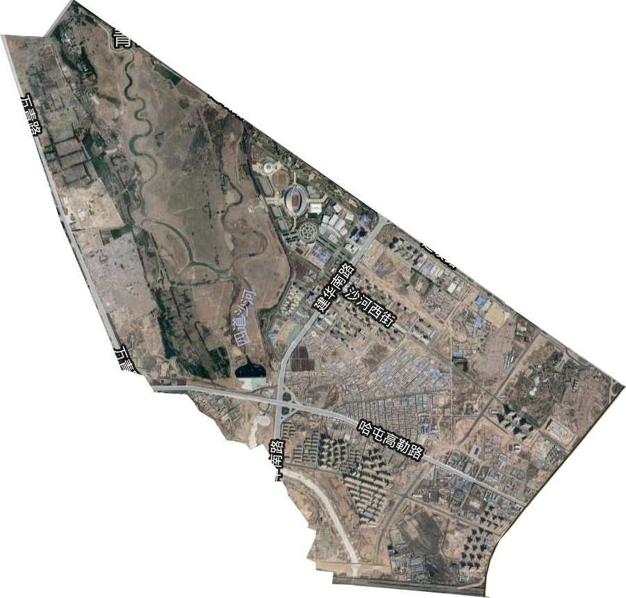 赛汗街道卫星图