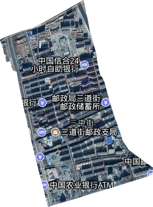 三中街街道卫星图