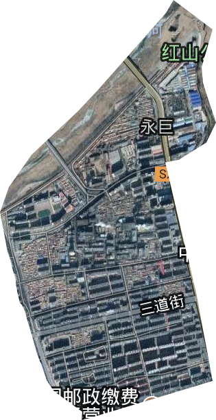 永巨街道卫星图