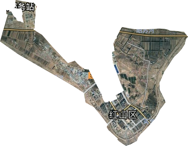 桥北街道卫星图