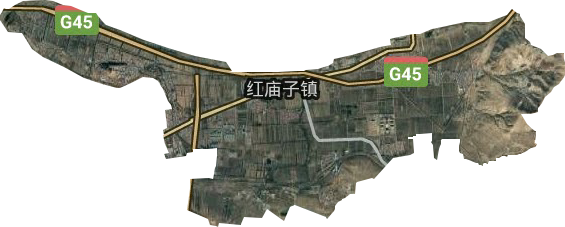 红庙子镇卫星图