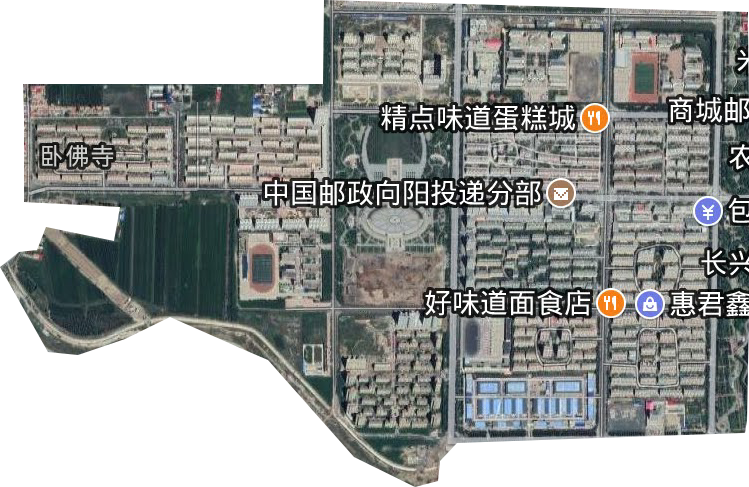 平庄西城街道卫星图