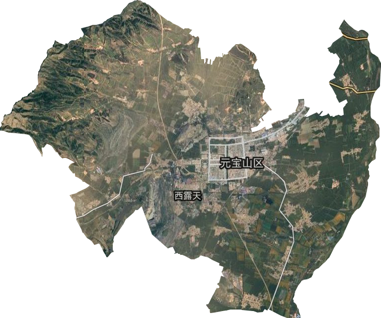 平庄镇卫星图