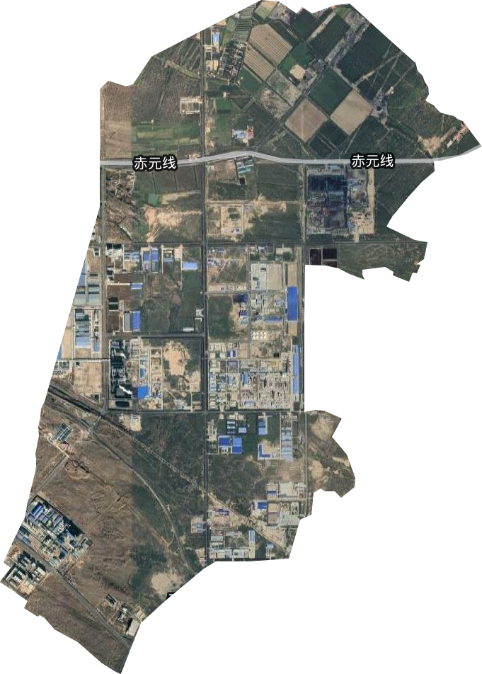 赤峰市资源型经济转型开发试验区卫星图