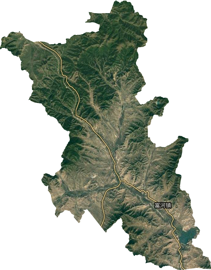 富河镇卫星图