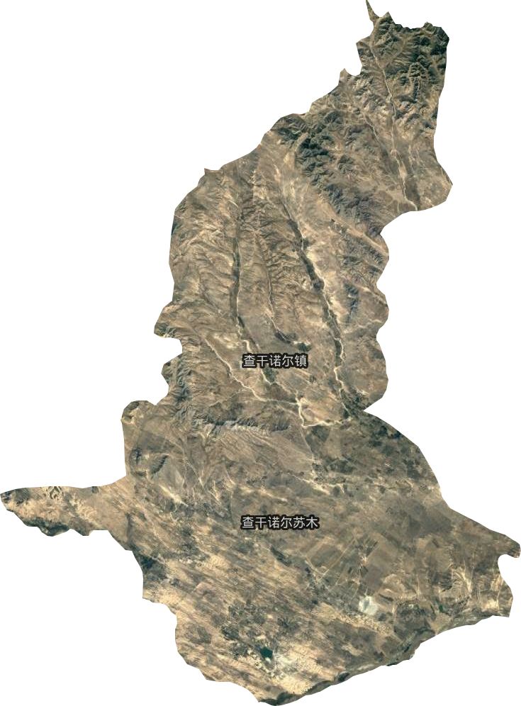 查干诺尔镇卫星图