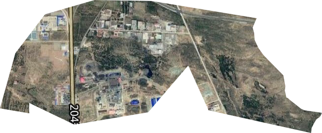 内蒙古林西工业园区卫星图