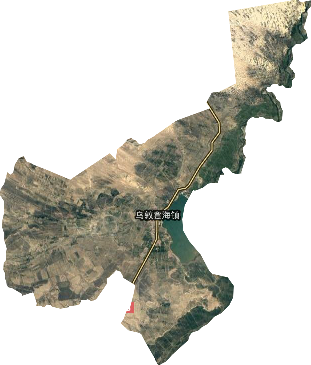 乌敦套海镇卫星图