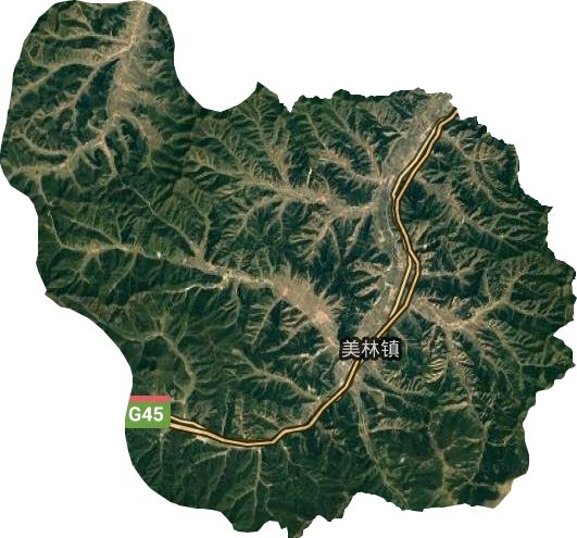 美林镇卫星图