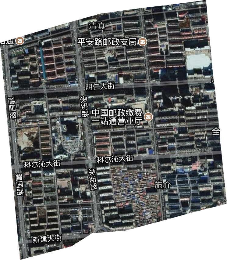 施介街道卫星图