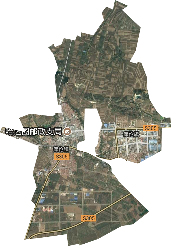 库伦街道卫星图