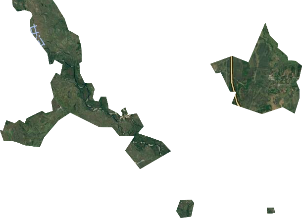 大兴安岭农场管理局东方红农场卫星图