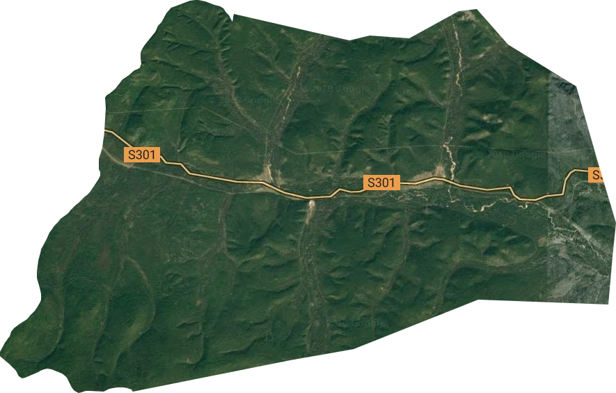 大兴安岭林管局伊图里河林业局卫星图