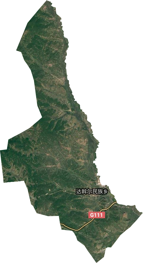 达斡尔民族乡卫星图