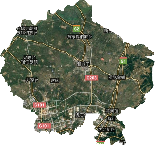 沈北新区卫星图