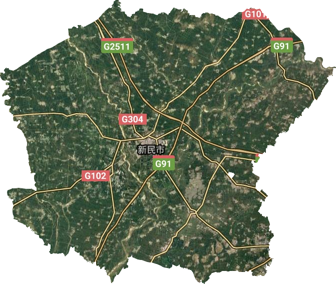 新民市卫星图