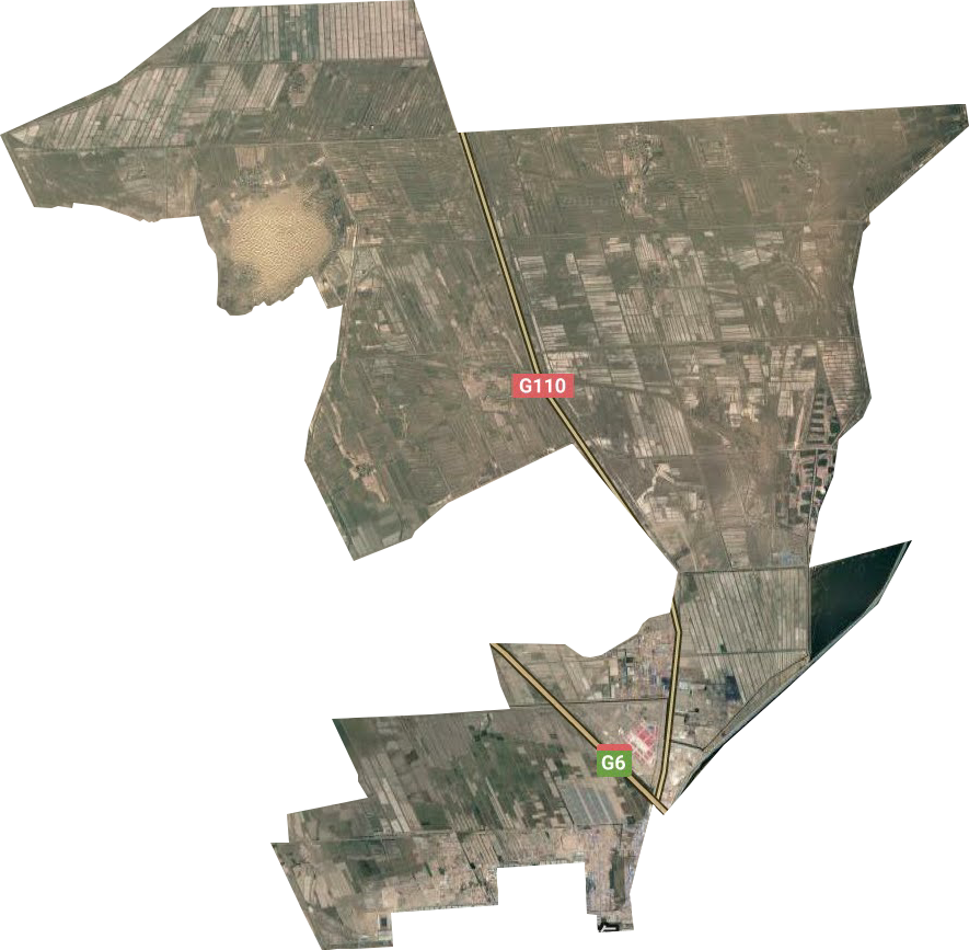 巴彦淖尔市西山咀农场卫星图