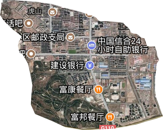虎山街道卫星图