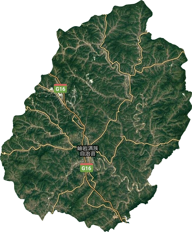 岫岩满族自治县卫星图