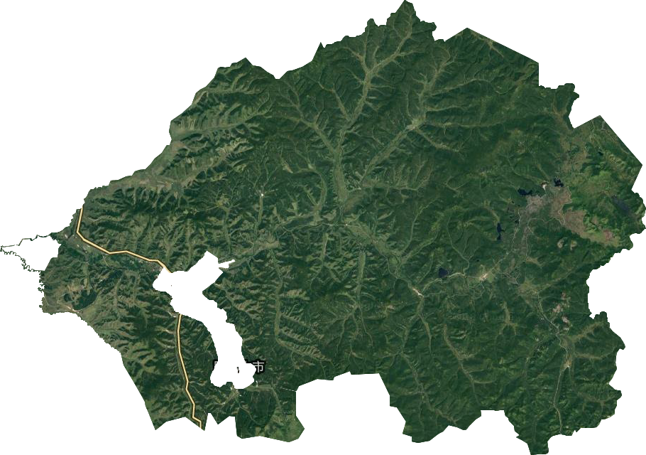 阿尔山市天池镇卫星图