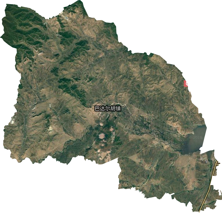 巴达尔胡镇卫星图