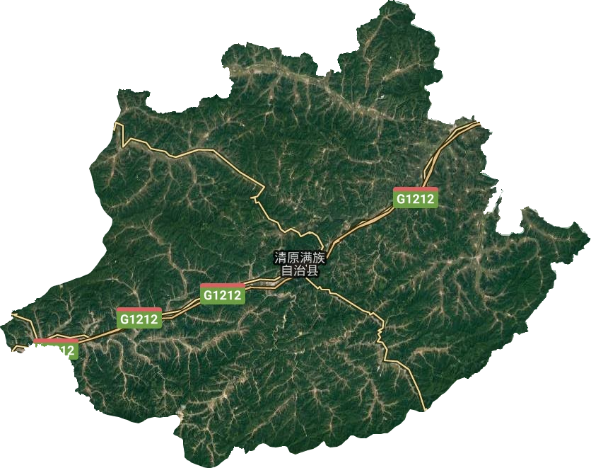 清原满族自治县卫星图