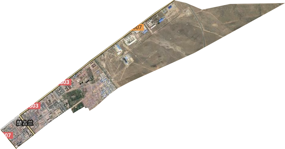 楚古兰街道卫星图