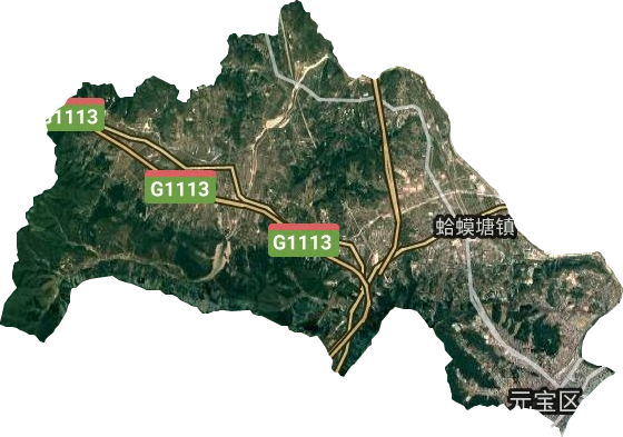 元宝区卫星图