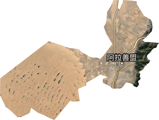 巴彦浩特镇卫星图