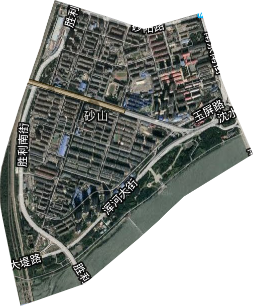 浑河湾街道卫星图