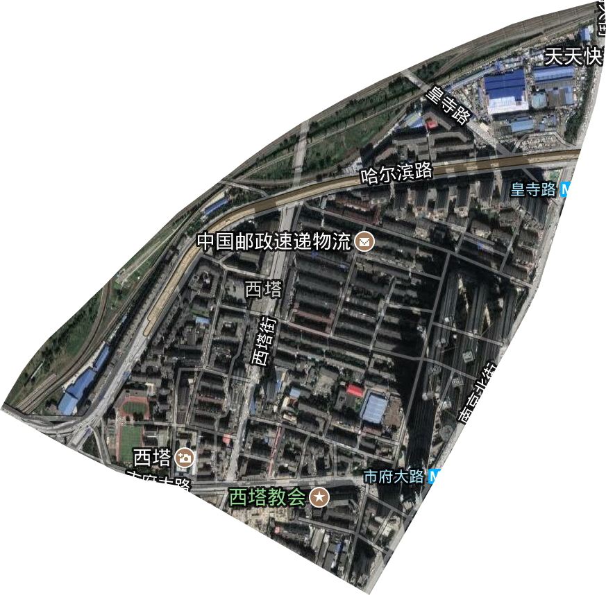 西塔街道卫星图