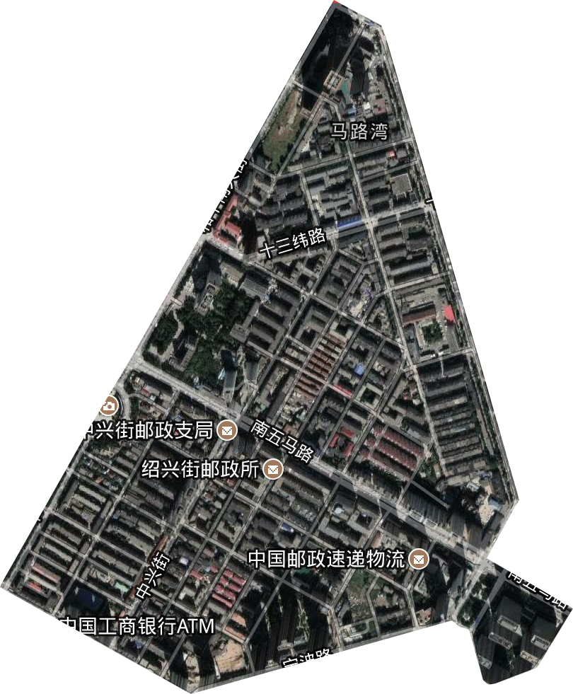 马路湾街道卫星图