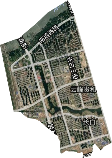 长白街道卫星图