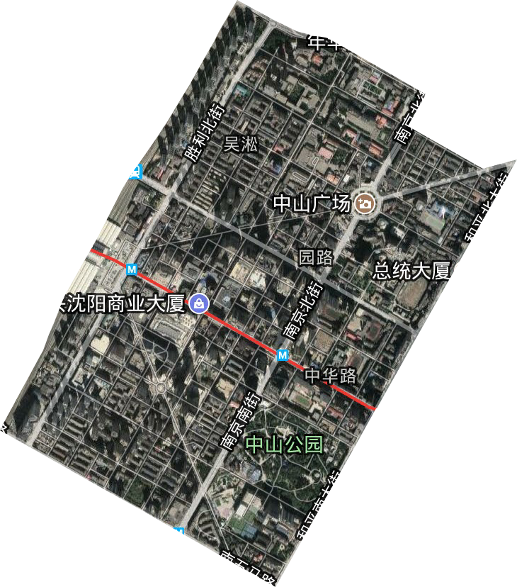 太原街街道卫星图