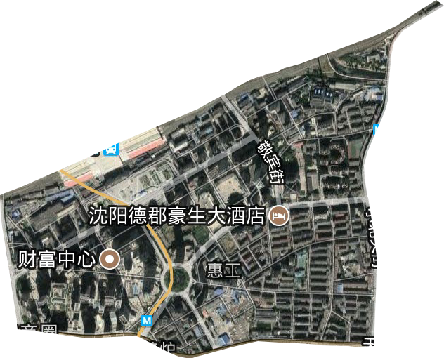 新北站街道卫星图