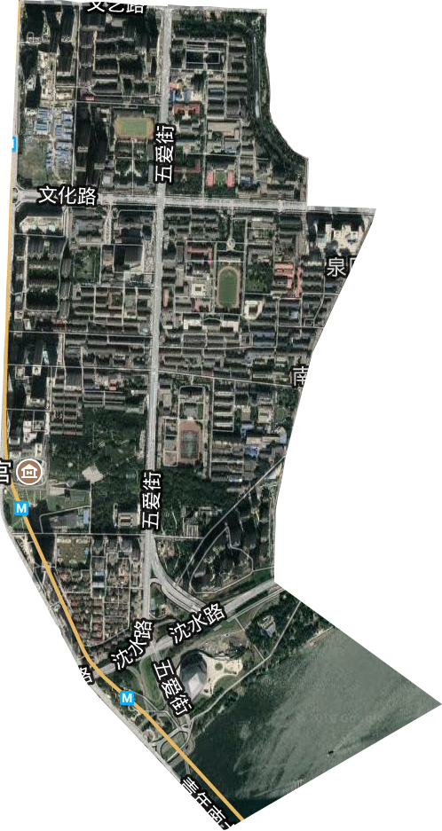 五里河街道卫星图