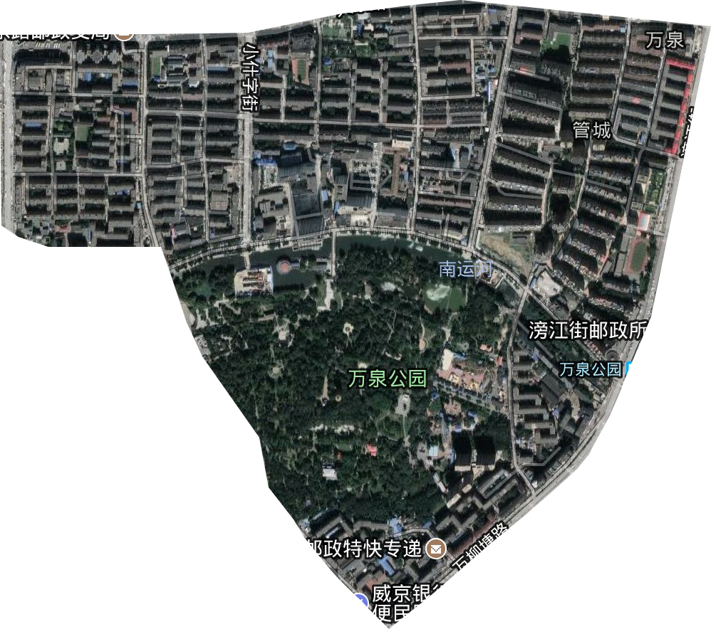 万泉街道卫星图