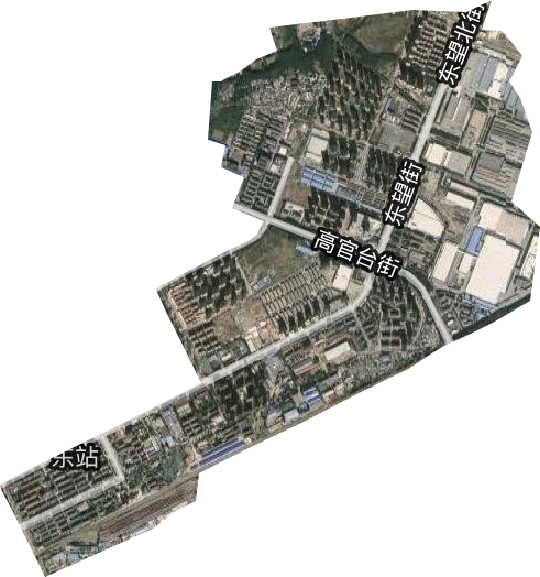 东站街道卫星图