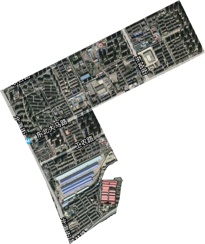 北海街道卫星图