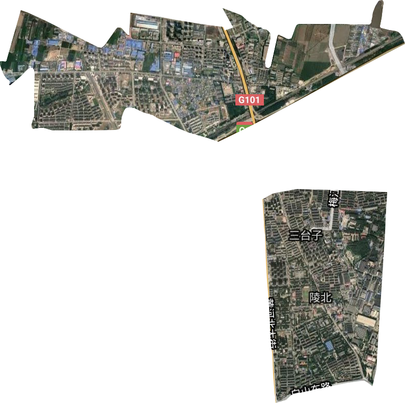 三台子街道卫星图