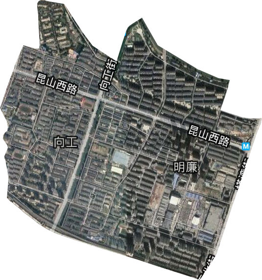 明廉街道卫星图