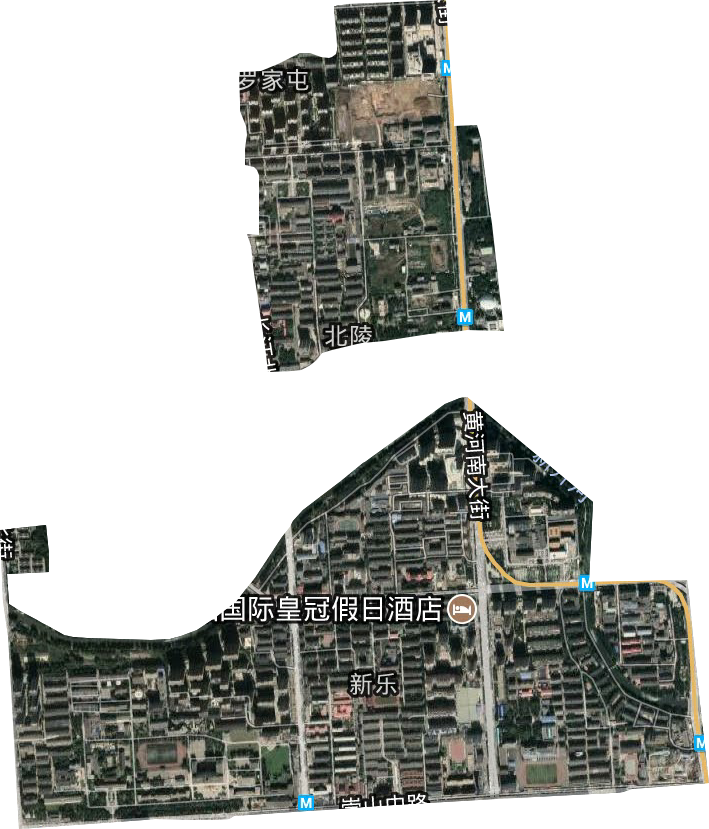新乐街道卫星图