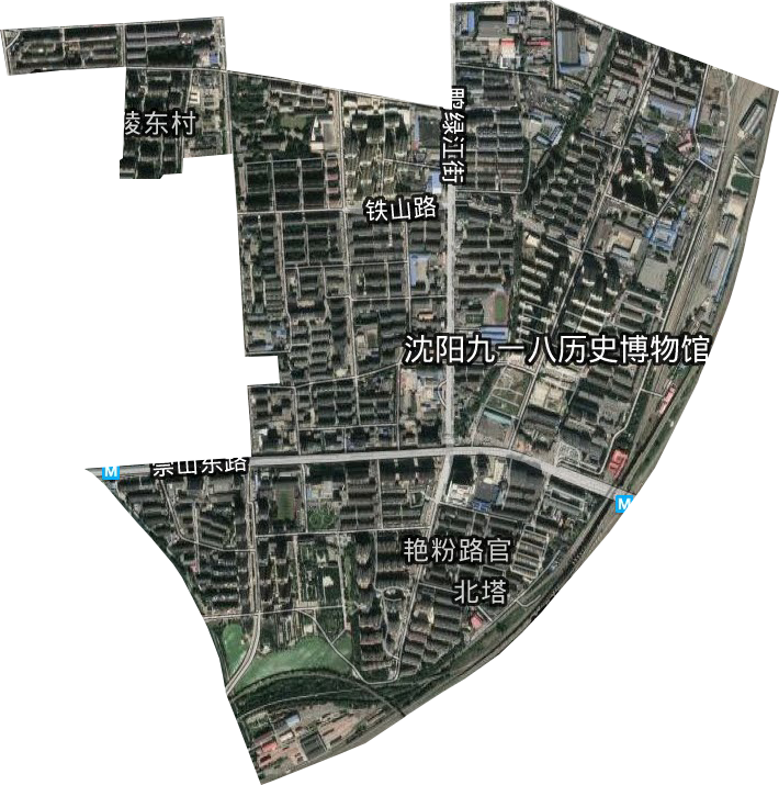 北塔街道卫星图